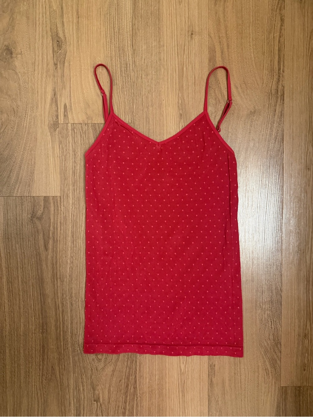 The Limited Red Polka Dot Sheer Cami
